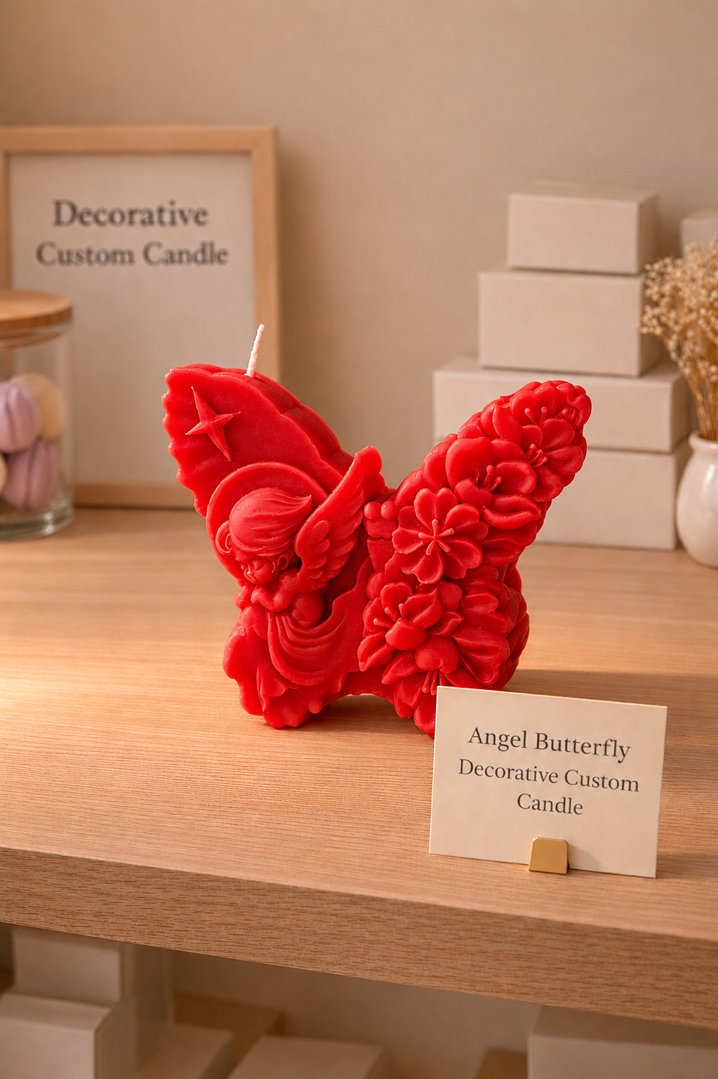 Angel's Embrace Butterfly Candle