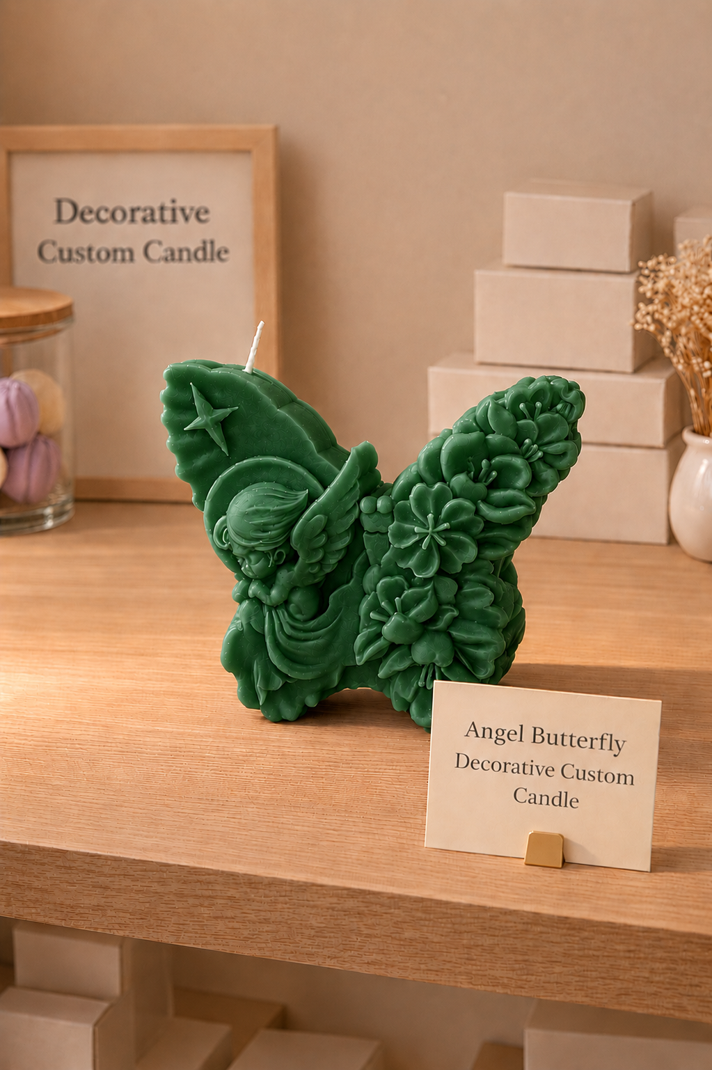 Angel's Embrace Butterfly Candle
