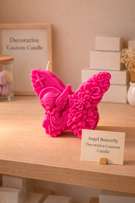 Angel's Embrace Butterfly Candle