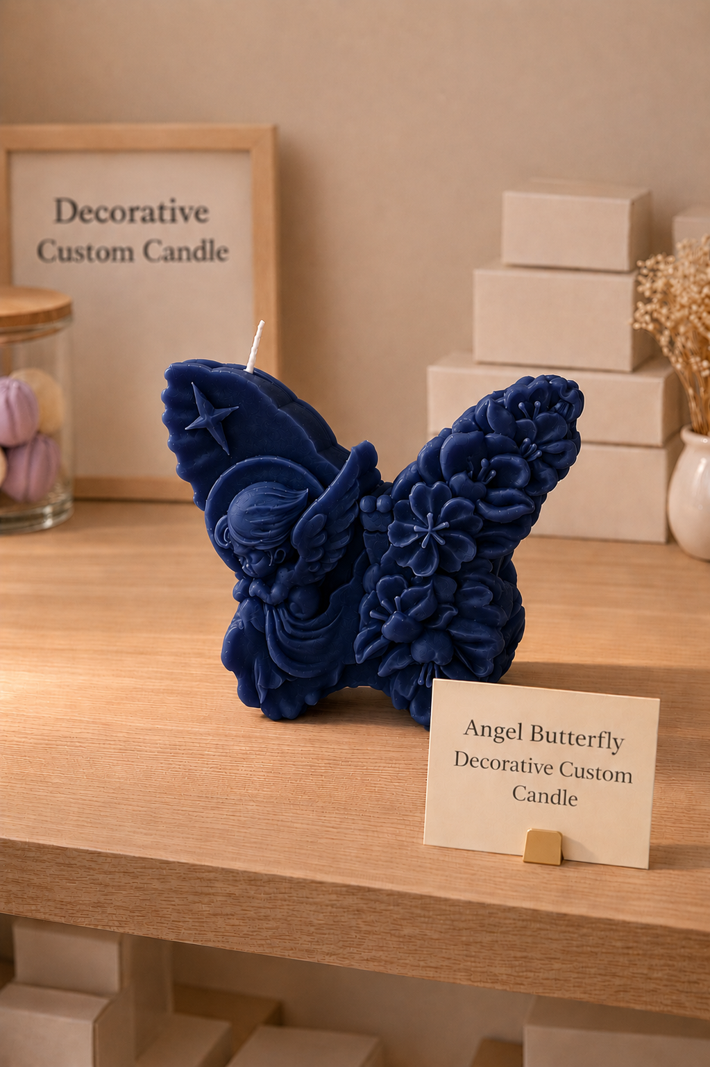 Angel's Embrace Butterfly Candle