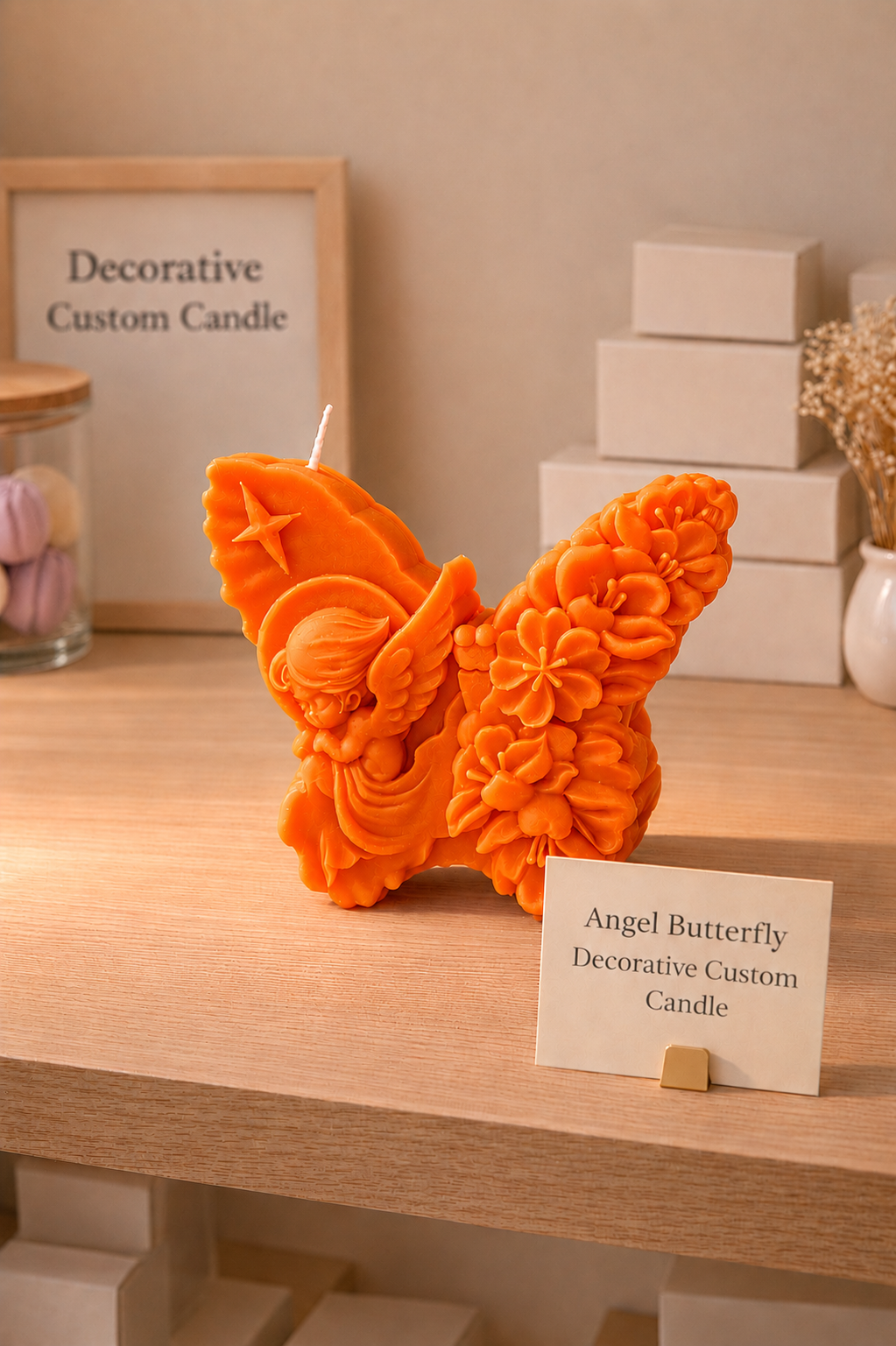Angel's Embrace Butterfly Candle