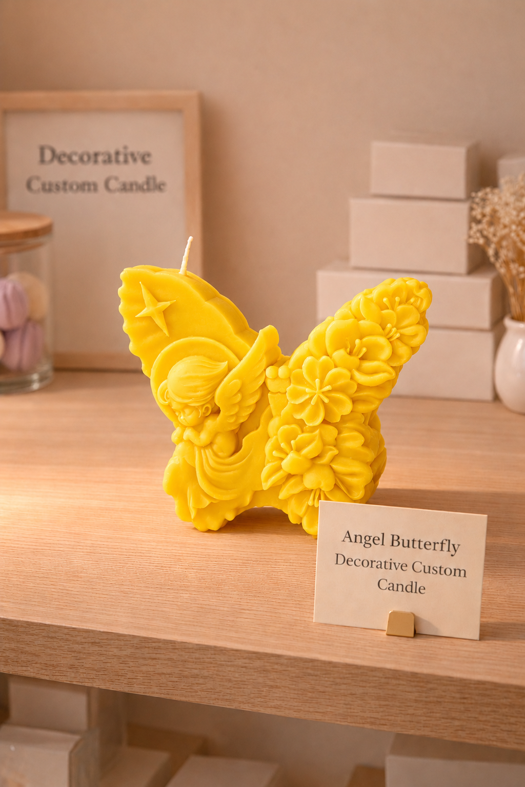 Angel's Embrace Butterfly Candle