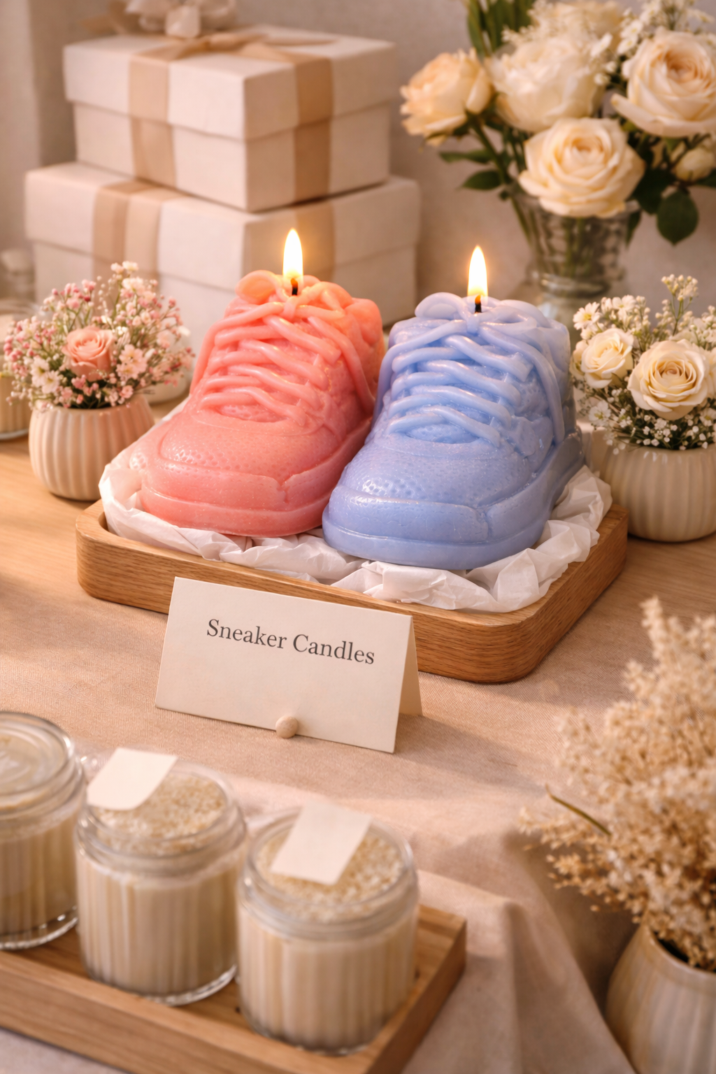 Baby Kicks Candle