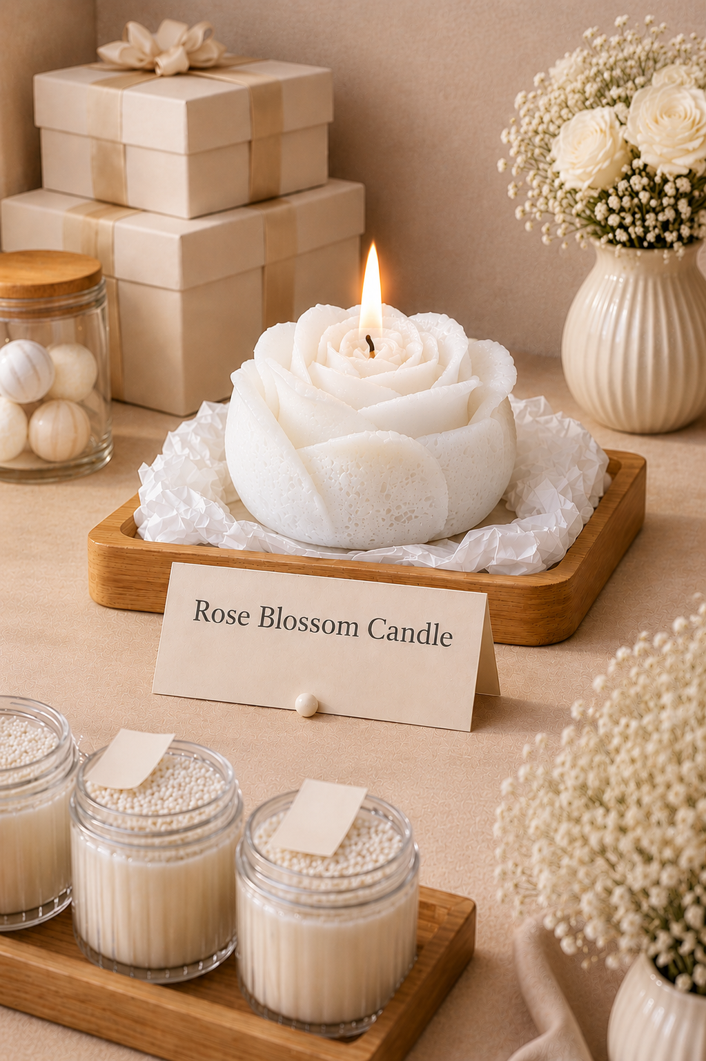 Rose Blossom Candle