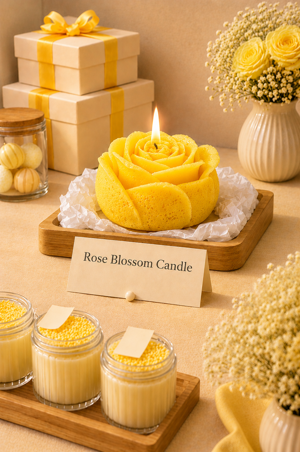 Rose Blossom Candle
