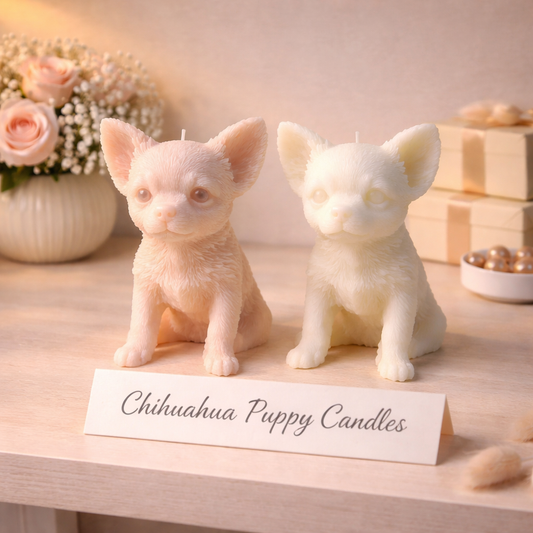 Chihuahua Puppy Candle