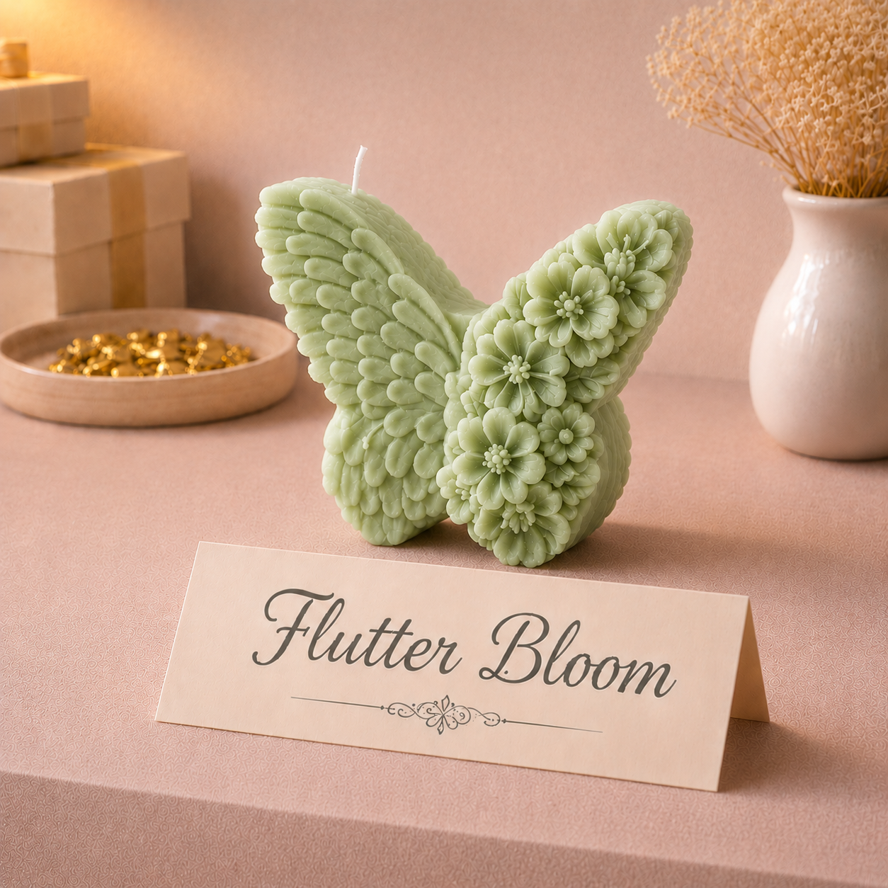 Flutter Bloom Candle