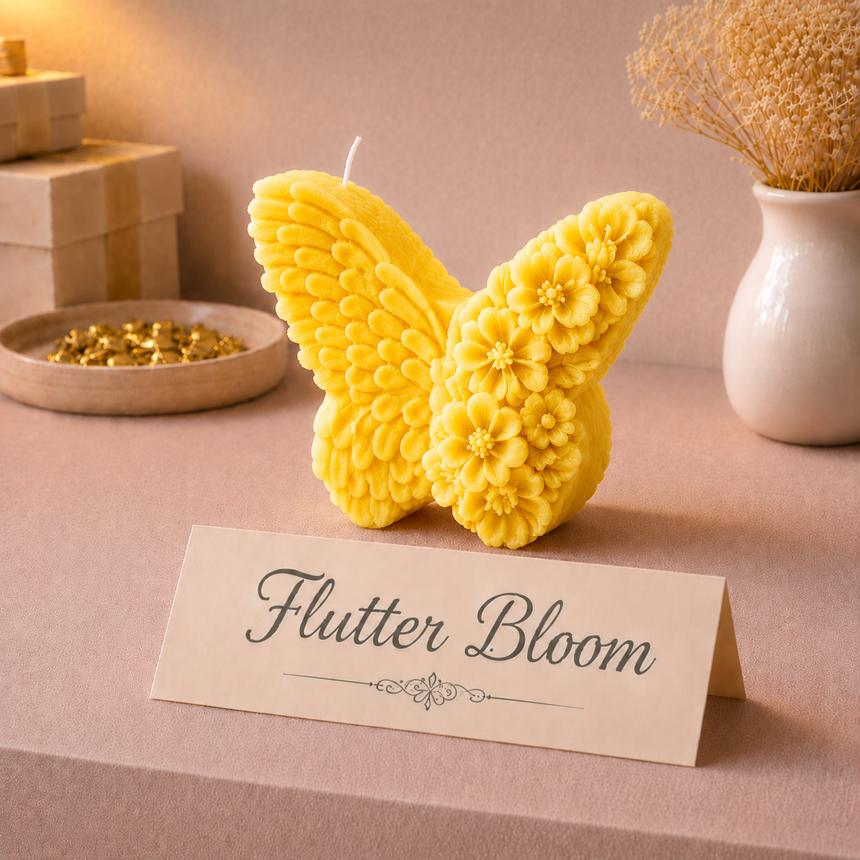 Flutter Bloom Candle