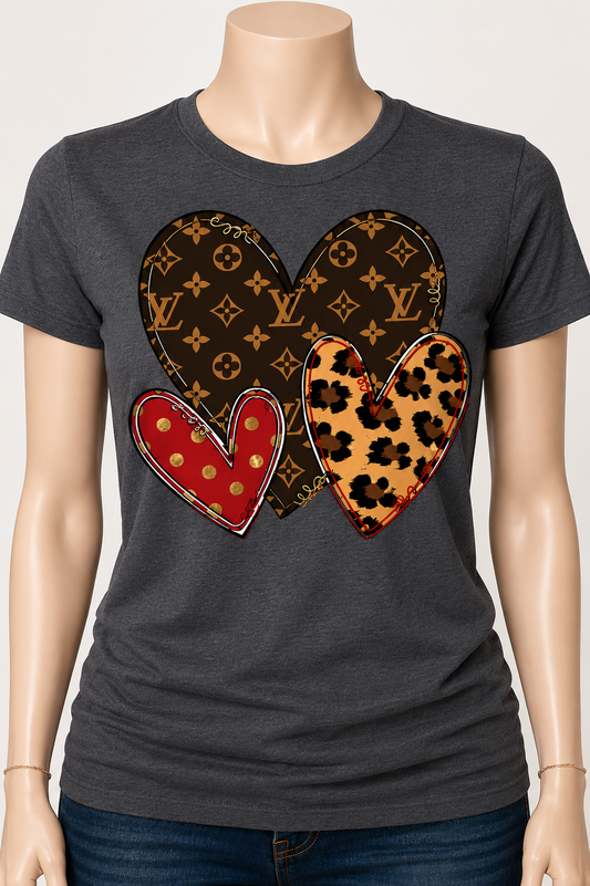 Luxe Love Hearts Tee