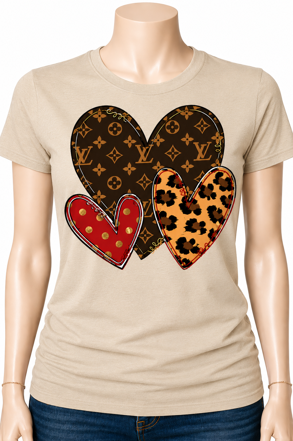 Luxe Love Hearts Tee