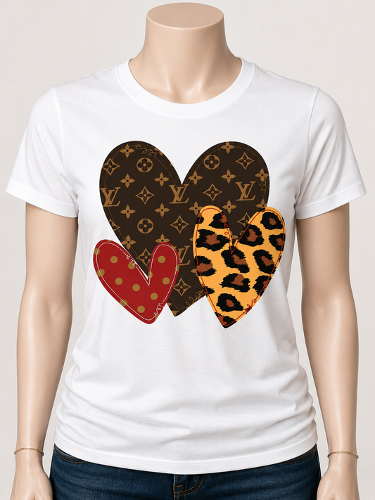Luxe Love Hearts Tee