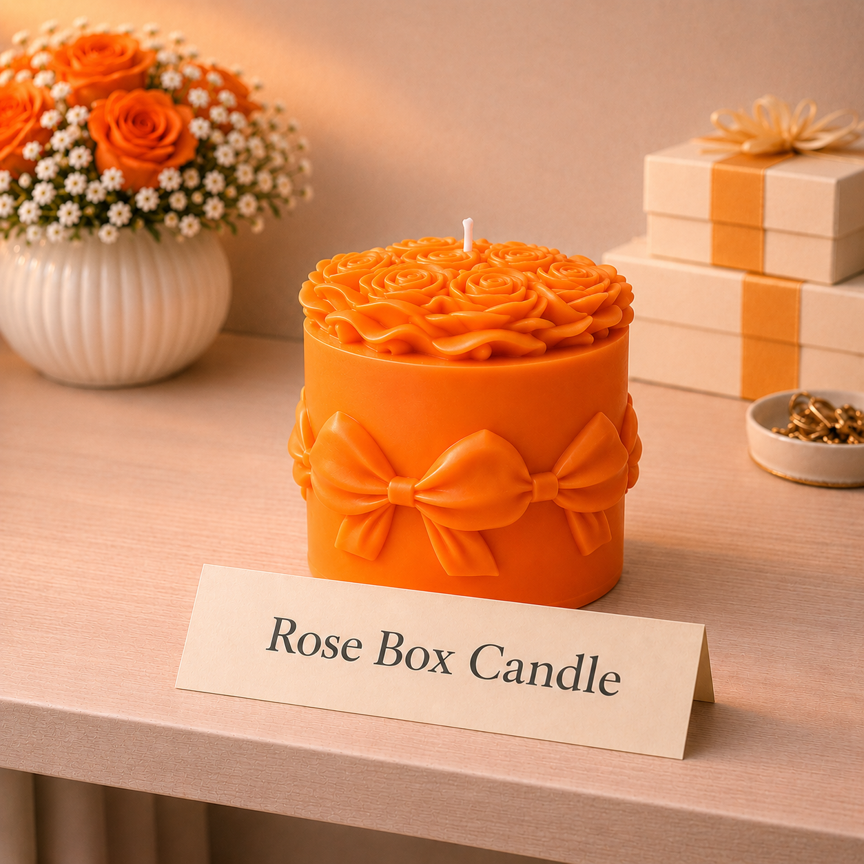 Rose Box Candle