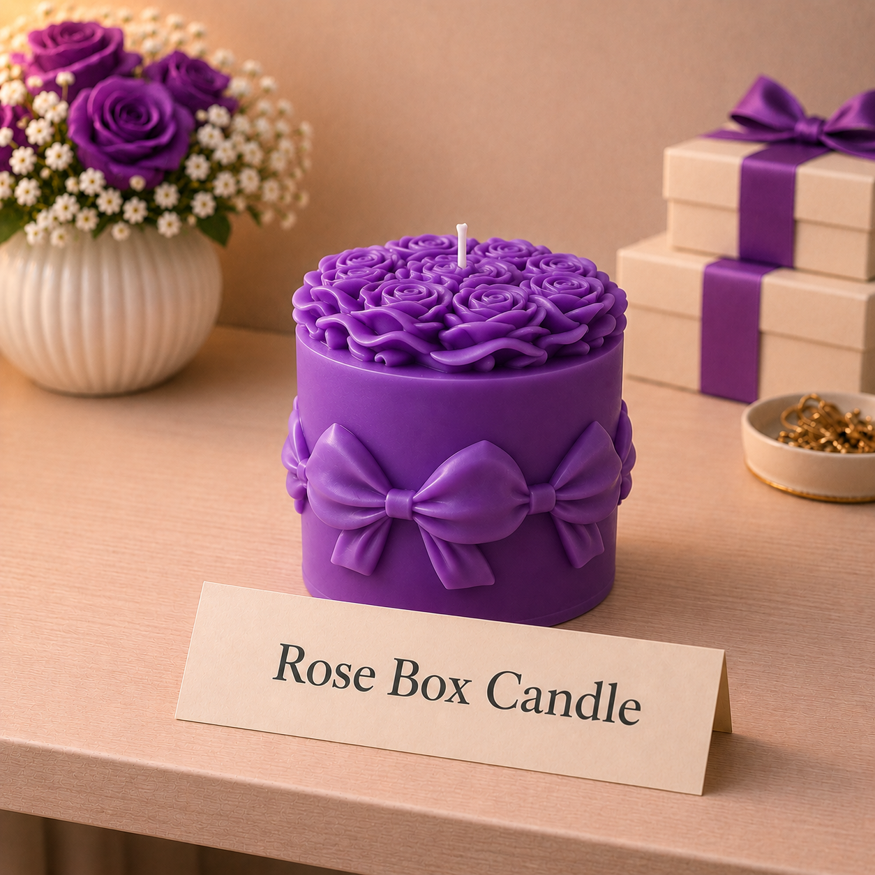 Rose Box Candle