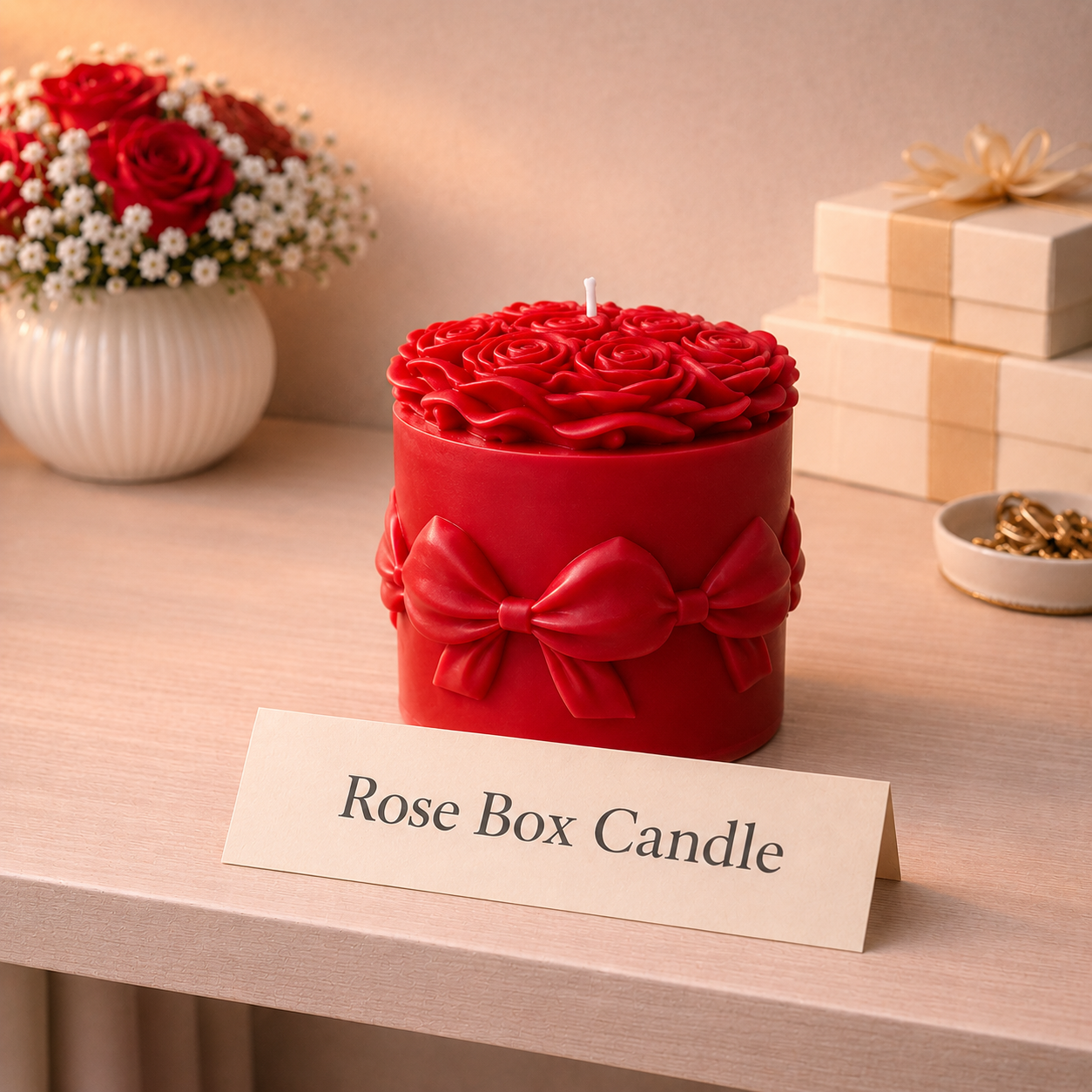 Rose Box Candle