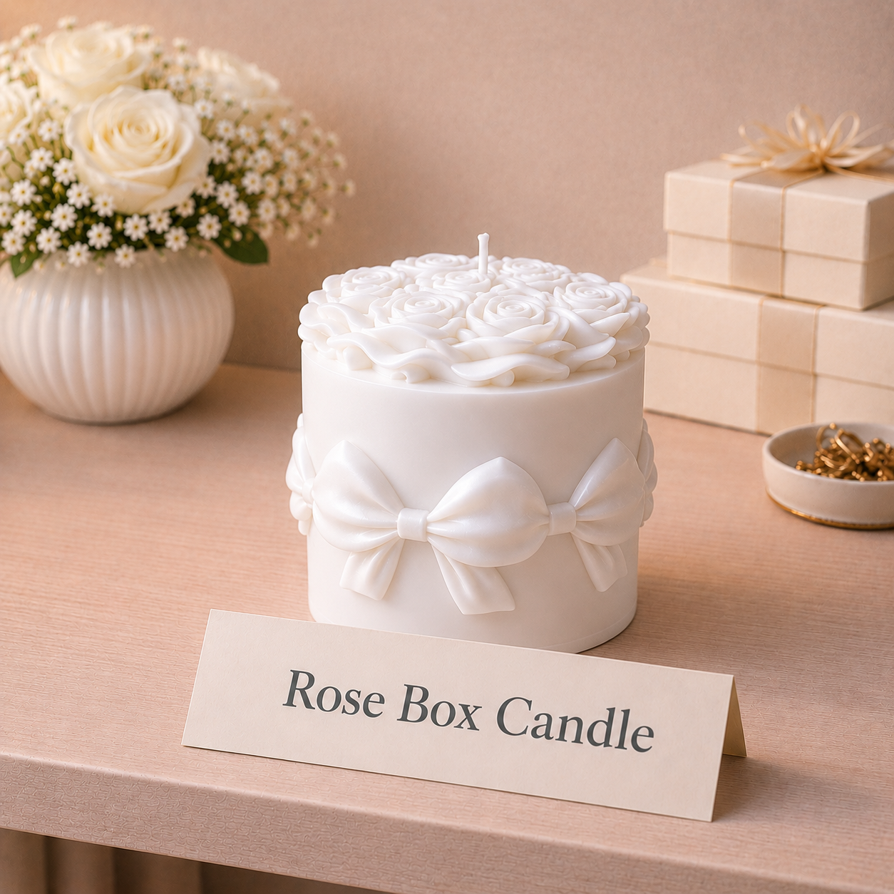 Rose Box Candle
