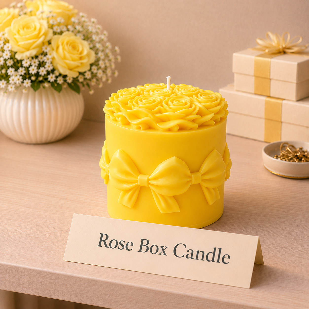 Rose Box Candle